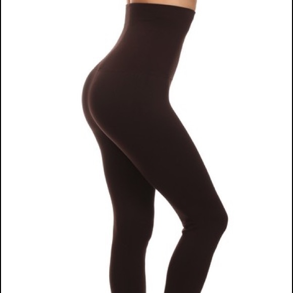 High Waisted Compression Leggings Tummy Control OS - Picture 4 of 8